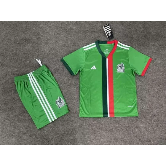 Set de camiseta de la Selección Mexicana para el Mundial 2026 para niños, uniforme de fútbol infantil, pantalones cortos, tallas 16-28, 2-13 años