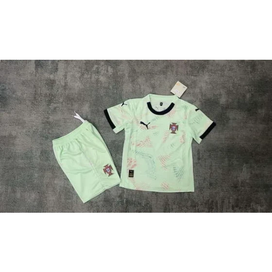 Portugal National Team Away game 2026World Cup jersey set Children's jersey Soccer uniform Clothing Shorts 16-28  2-13 YEARS