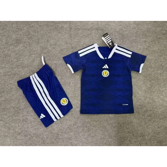 Scotland  National Team Home field 2026World Cup jersey set Children's jersey Soccer uniform Clothing Shorts 16-28  2-13 YEARS