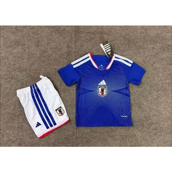 Set de camiseta local de la selección de Japón para el Mundial 2026 para niños, uniforme de fútbol infantil, pantalones cortos, tallas 16-28, 2-13 AÑOS