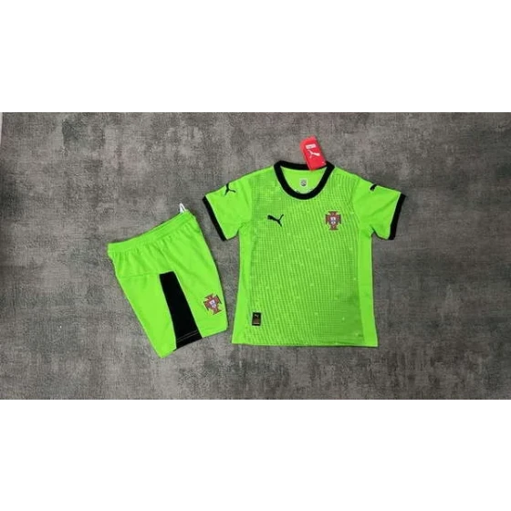 Set de Jersey de la Selección de Portugal para Niños Mundial 2026 | Uniforme de Fútbol Infantil Pantalones Cortos 16-28 2-13 AÑOS