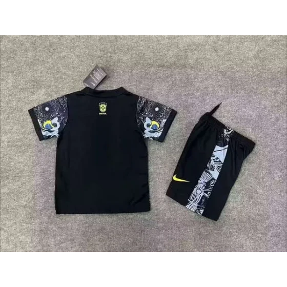 Brazil National Team Jesus 2026World Cup jersey set Children's jersey Soccer uniform Clothing Shorts 16-28  2-13 YEARS