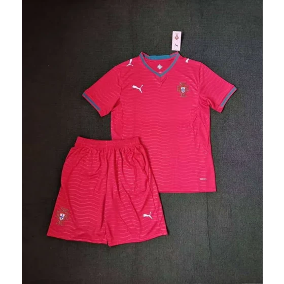 Portugal National Team Home field 2026World Cup jersey set Soccer uniform Clothing Shorts Red Green Kit S-4XL