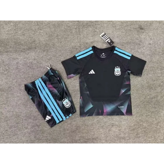 Argentina National Team Doorman 2026World Cup jersey set Children's jersey Soccer uniform Clothing Shorts 16-28  2-13 YEARS